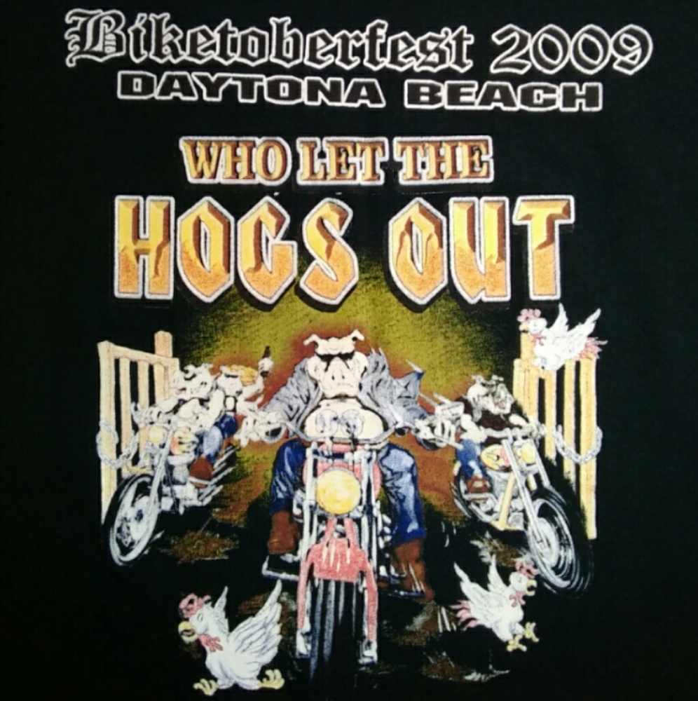 2009 Biketoberfest Daytona Beach T-shirt L